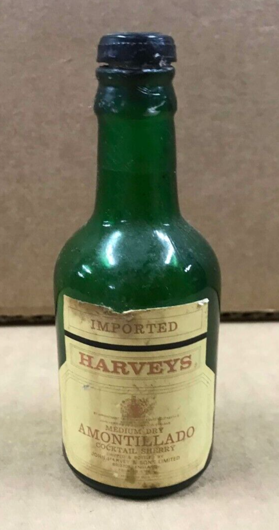 Vintage Harvey's Amontillado Cocktail Sherry Empty Mini Bottle | eBay