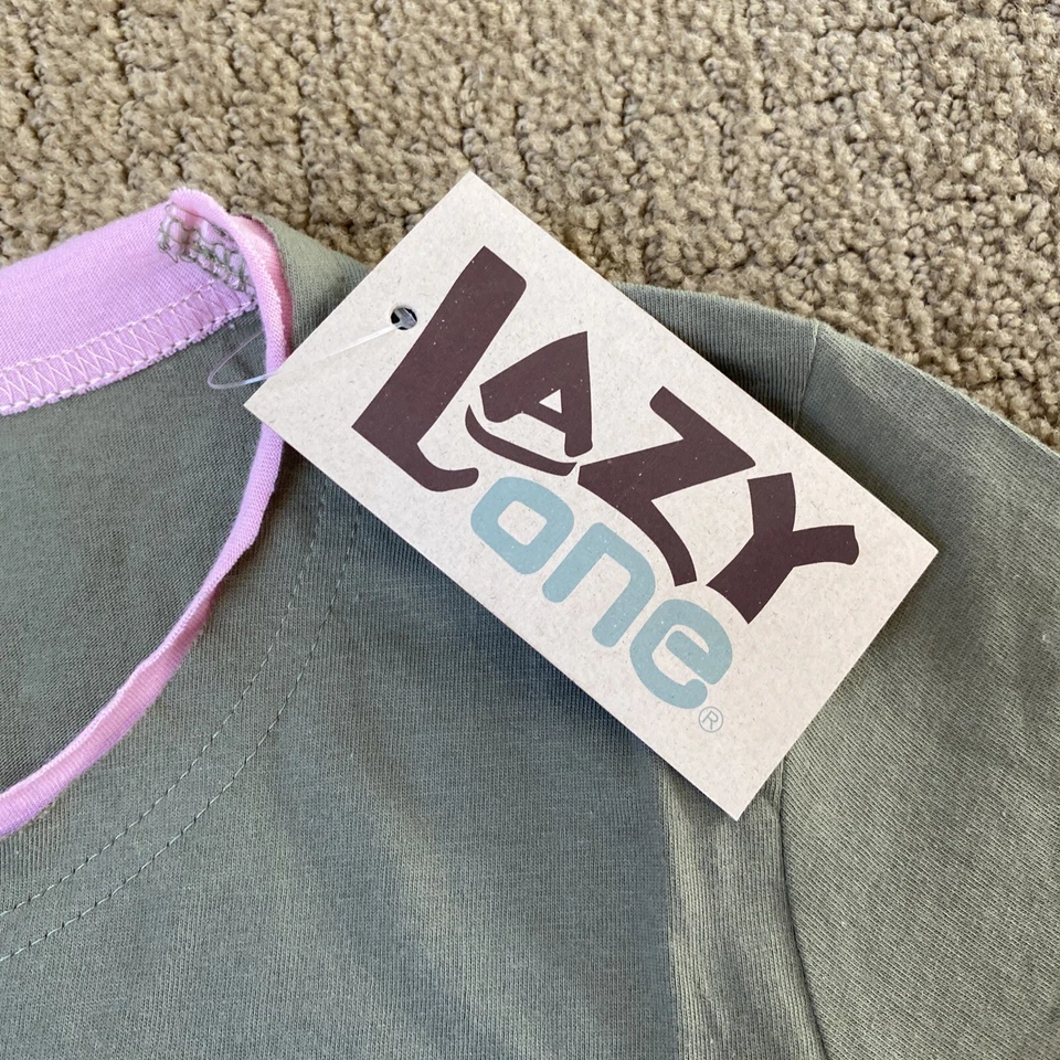 LAZY ONE Junior Fitted Tee Sleep Night Shirt Green Foxy PJ NEW! size XS - Image 4 of 4