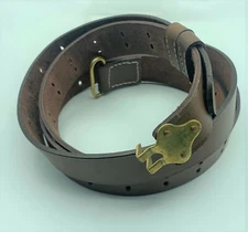 US Sling 1907 Springfield WWI Garand 1903 A3 Brown Finish Leather WW2