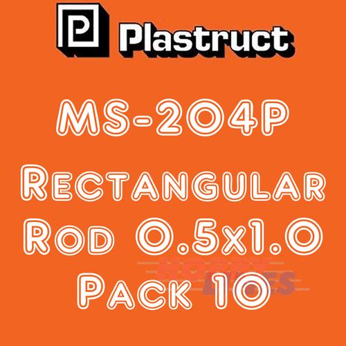 SOLID RECTANGULAR ROD 0.5mm range styrene plastic polystyrene MS 203 PLASTRUCT - Picture 4 of 11