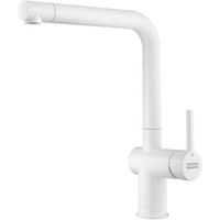 Franke Messing Hochdruck Armatur, Wasserhahn Active L Festauslauf White Matt Sei