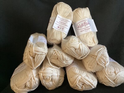 10 Knit Picks  Shine Worsted  - Cream in Cotton/Modal