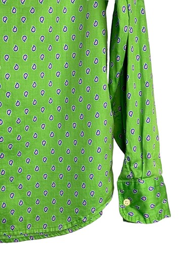 Small S 0 2 4 6 Ralph Lauren Popover 100% Cotton Preppy Pink Green Blue Shirt XS - Picture 7 of 10