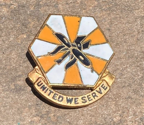 WW2 US Military 12th Signal Company Distinctive Insignia Pin Philippine Scouts