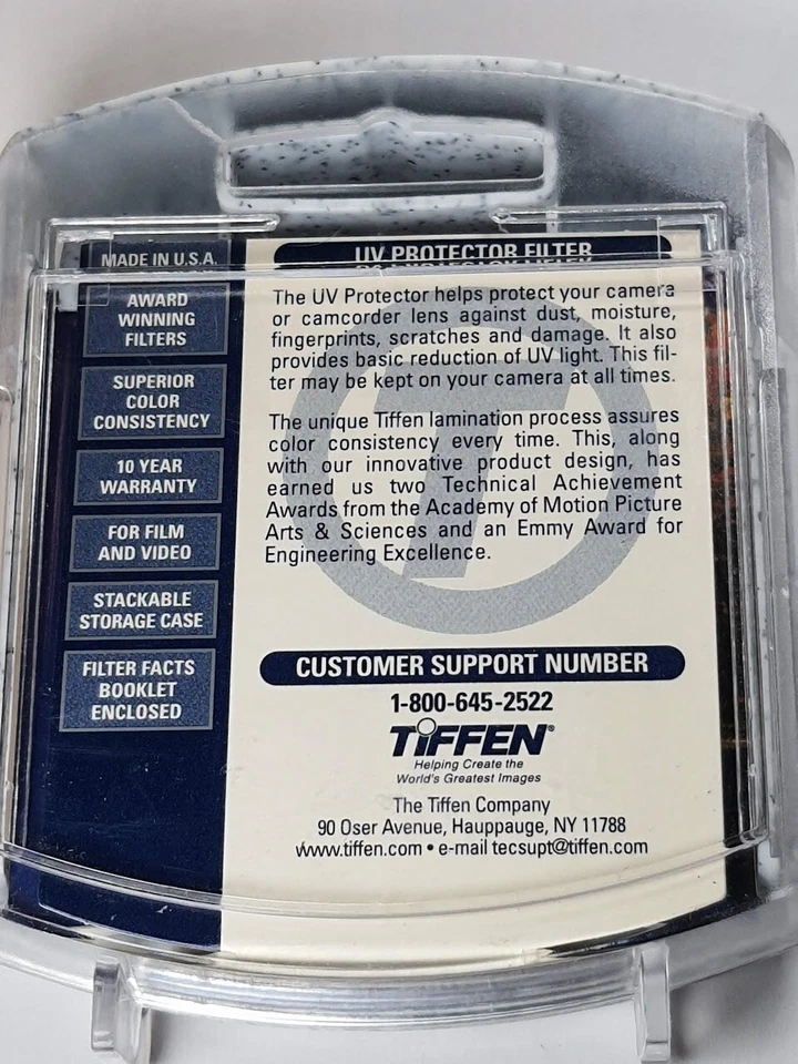 Tiffen 49mm UV Glass Lens Filter 49 mm Glass Safety Protector Protection E-49 US - Image 2 of 4