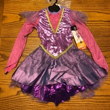 Hyde & Eek Girls Purple Trapeze Artist Costume Circus Performer Multiple Sizes