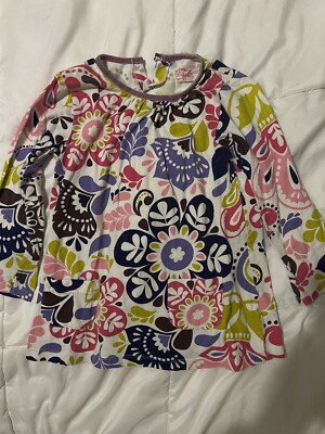 Carter s Paisley Adorable Girl Size 4 Shirt Print Top Pullover Blouse Retro Look