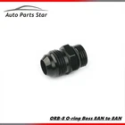 Black ORB-8 O-ring Boss AN8 8AN to AN8 8AN Male Adapter Fitting