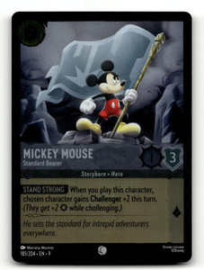 COLD FOIL - Disney Lorcana Mickey Mouse - Standard Bearer 185/204 - Fabled