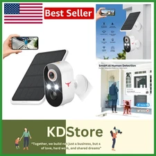 Solar AI Security Camera with Night Vision & 2-Way Talk