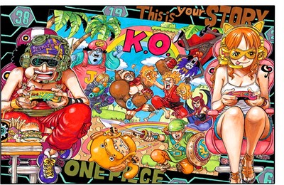 One Piece - Chapter 1028 Shonen Jump Art Spread 11x17 - Art Poster