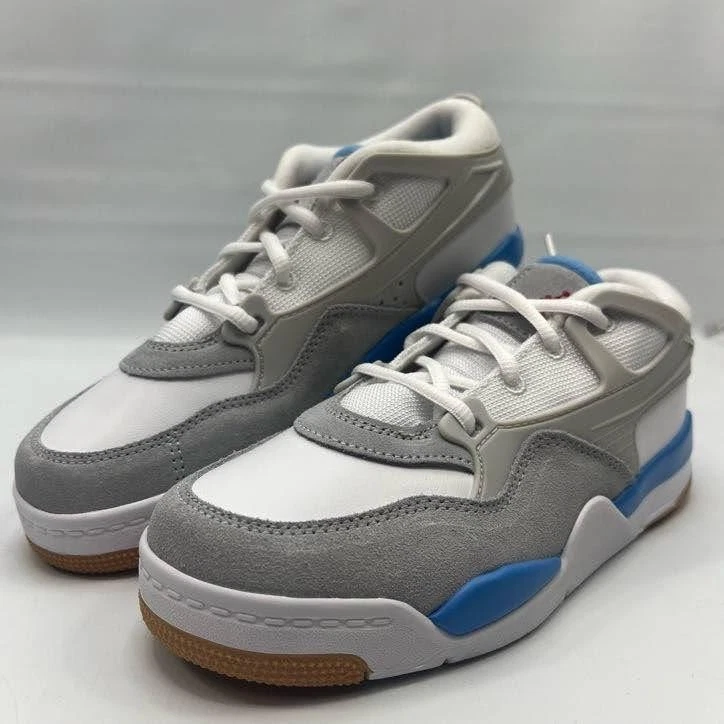 Nike Air Jordan 2/3 Zapatos Juveniles Talla 2.5Y Blanco Universidad Azul Goma FQ7936-104 Foto 2 de 4