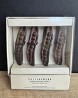 (Set/4) NEW Pottery Barn Metal Peapod Place Card Holders w/20 White Placecards — photo 9