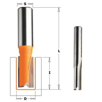 CMT 811.595.11 Straight Bit 1/2-Inch Shank 3/8-Inch Diameter Carbide-Tipped