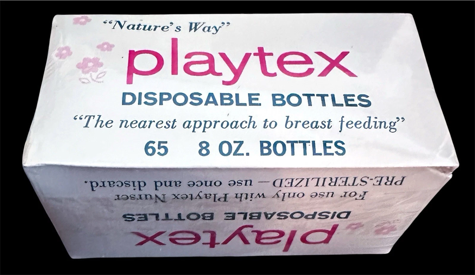 Vtg SEALED 70s Playtex Disposable Bottles 65 8 oz #1605 Retro Baby Gear Liners