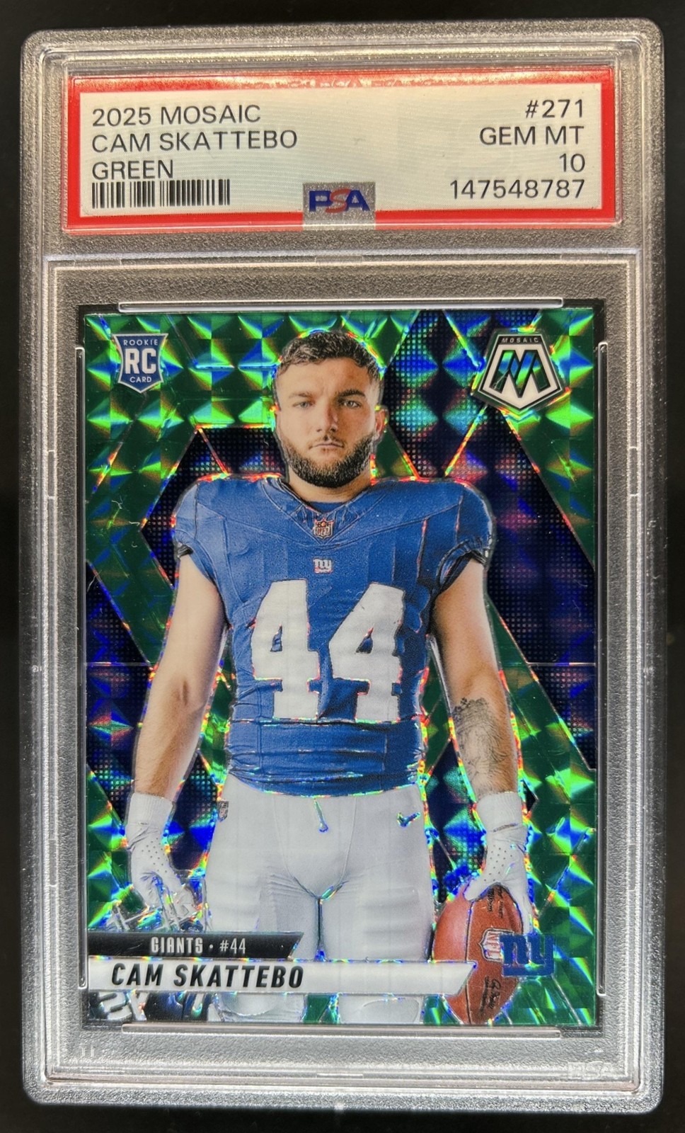Cam Skattebo Panini Mosaic #271 Green