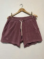 OAS Men’s Shorts Large Terry Cloth  Dusty Plum
