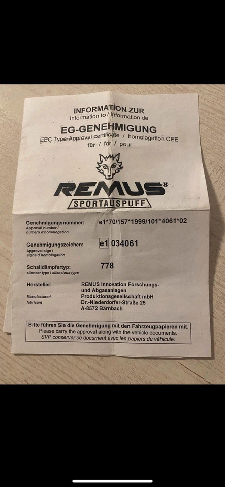 Remus Sportauspuff - Bild 4 von 4