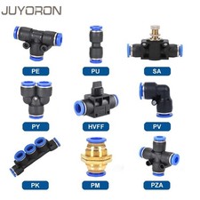 NYLON PNEUMATIC PUSH FIT CONNECTOR TUBE PIPE JOINER SPEED AIR WATER LINES HOSE