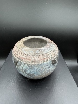   Signed Witkop 2003 Smoke Fired Studio Pottery Bowl-Handcrafted   Raku Style