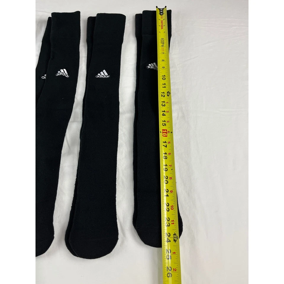 Adidas Unisex Equipo OTC Calcetines Negro Blanco Zapato Talla 12-16 XL Paquete de 6 Foto 3 de 4
