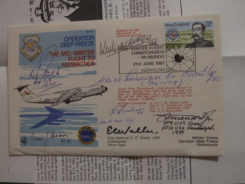 RAF COVER MULTI SIGNED INC RAF, USAF, LUFTWAFFE ME 109 PILOT ULRICH STEINHILPER