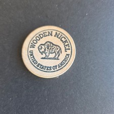Vintage Boy Scouts of America 1981  Wooden Nickel National Scout Jamboree