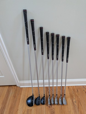 #ad #ad PowerBilt Pro Power Women’s Golf Club Set 8 Clubs Driver 3W 6H 7 SW RH $99.00