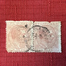 Philippines 3 Cent Stamps 1878 Edifil 51 Used Catalog 50 Euros