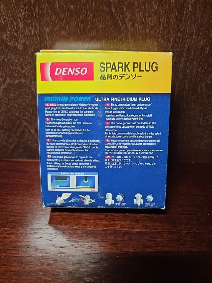 Bujía de iridio DENSO ITF20 - Paquete de 4 - Hecha en Japón - ¡Envío rápido! Foto 2 de 3