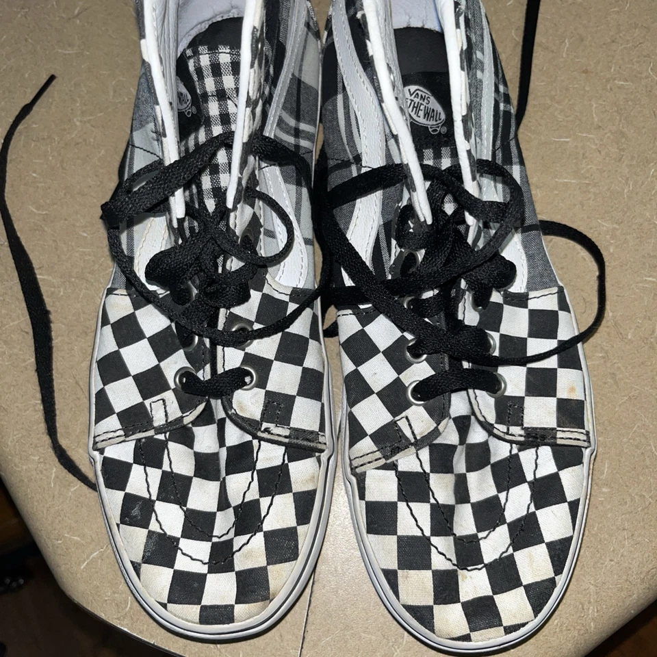 Vans sk8 Hi Plataforma Cuadros/Tablero de Cuadros Zapatos Tenis Hombre’s 8.5 Mujer’s 10 Foto 2 de 4