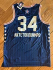 Giannis Antetokounmpo SIGNED 2024 NBA All-Star Jersey #34 XL Bucks COA