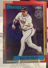 🔥AUSTIN RILEY 2025 Topps Update Silver Pack Purple Mojo Refractor /75 BRAVES