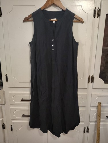 J. Jill Dress Women's Size Small Petite SP Black A-Line Sleeveless NWT