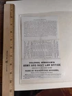 1865 Civil War Broadside Former Lt. Col., 92nd NY Inf