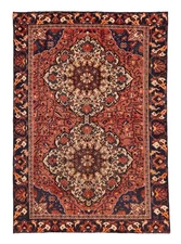 Vintage Oriental Hand-Knotted Carpet 6'7" x 9'8" Traditional Wool Area Rug