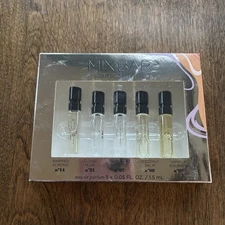 MIX:BAR Eau De Parfum Set 5 x 0.05 oz. Almond-Musk-Hibiscus-Coconut-Vanilla NIB