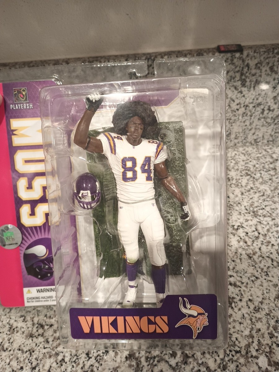 【超希少】Mcfarlane NFL RANDY MOSS Randy Moss McFarlane 2006 NFL Vikings Series 13 Afro Variant