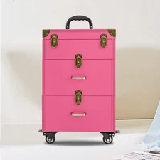 Cosmetics Rolling Cases Travel Makeup Rolling Organizer Nail Polish Storage Box