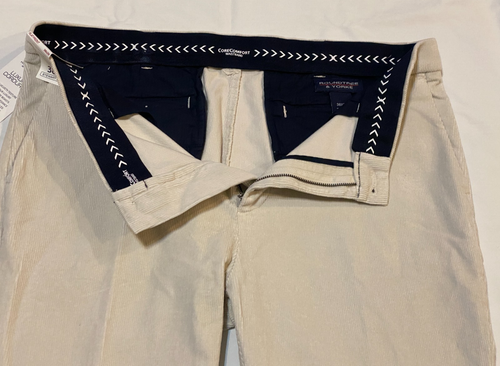 NWT-Round Tree & Yorke Men's Stewart Classic Fit Flat Front Corduroy Pants - Picture 16 of 19