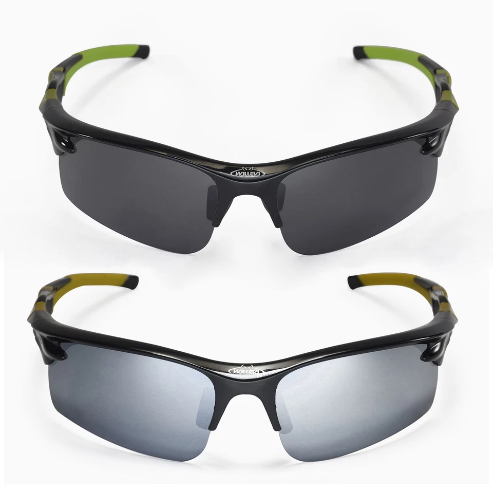 Gafas de sol deportivas polarizadas Walleva para pesca ciclismo senderismo golf protección UV Foto 2 de 4