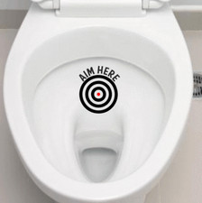 Aim Here Waterproof Toilet Sticker Saves Marriages Adult Teenager Potty Trainer