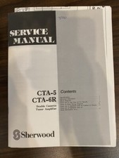 SHERWOOD CTA-5 CTA-6R CTA5 CTA6R Service Manual  ORIGINAL 