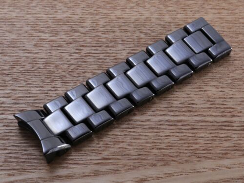Transient Thoroughly Familiar For Emporio Armani AR1410 Watch Black 22mm Ceramic Half Strap Band Bracelet  | eBay