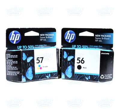 HP 56 C6656AE, Negro, Cartucho De Tinta Original, Compatible Con Impresoras De Inyección De Tinta Deskjet 5550, Photosmart 7350, 7150, 7345, Officejet 6110 - Foto 2