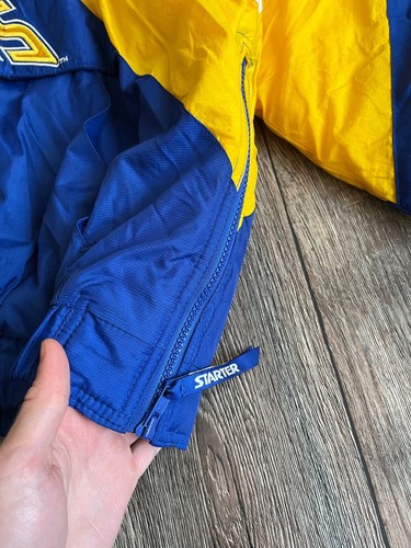 Vintage 90s Starter Los Angeles Rams Puffer Anorak Pro Line NFL Jacket XXL - Picture 14 of 24