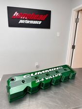 1998-2002 Dodge Ram Turbo Diesel 5.9l Cummins Powder Coated Valve Cover Green 1998-2002 Dodge Ram Turbo Diesel 5.9l Cummins Powder Coated Valve Cover Green