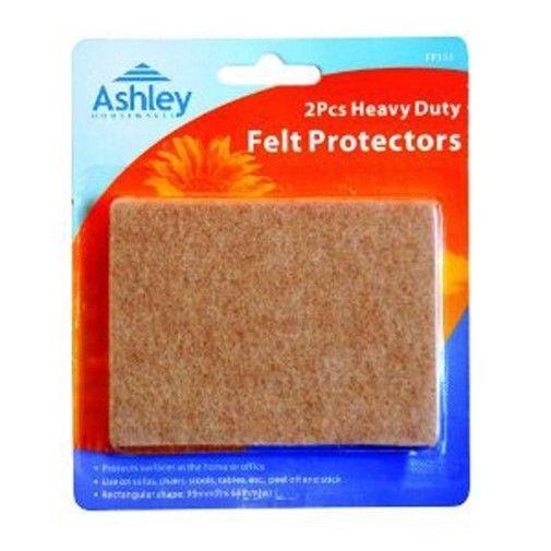 Heavy Duty Furniture Felt Feet Floor Protectors 95 X 68mm 2 PC Self