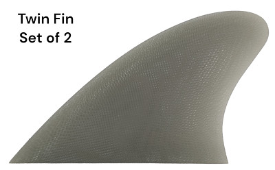 Pacific Vibrations Surfboard Fins Glass On Twin Fin Keels Fiberglass