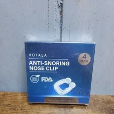VOTALA ANTI-SNORING NOSE CLIP 4 CLIP SNORE REDUCTION NASAL NOISE